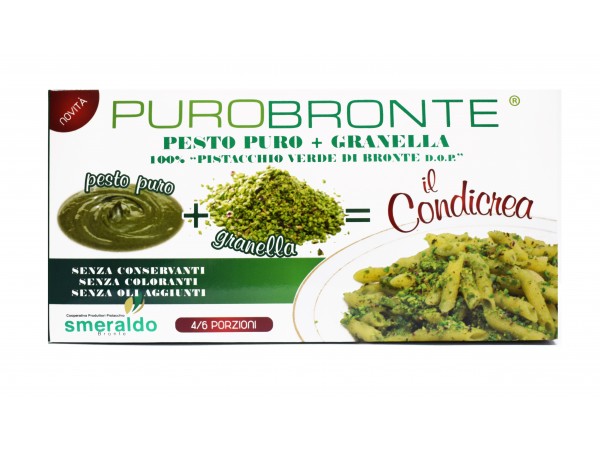 CONDICREA - PASTA PURA + GRANELLA 100% di pistacchio verde di Bronte DOP